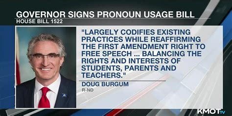 North Dakota governor outlaws pronoun policies in schools